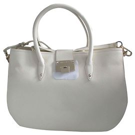Borsa a mano Jimmy Choo Rania in pelle crema