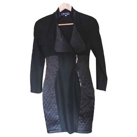 Thierry Mugler vestido de cóctel negro