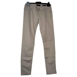 Vaqueros Skinny Guess Beige de Algodón