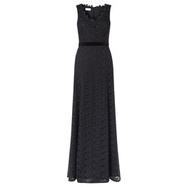 Vestido Rhoswen de encaje de guipur negro Hobbs
