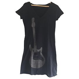 Autre Marque Vestido curto School Rag preto de algodão
