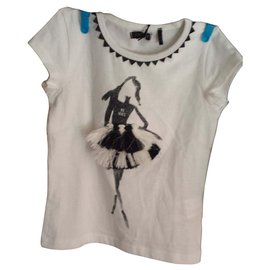 Ikks Mädchen T-Shirt Baumwolle Eggshell