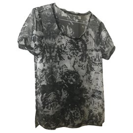 Top All Saints negro de poliéster XS