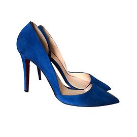 Christian Louboutin HELMUT Pumps Wildleder dunkelblau