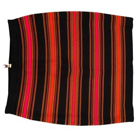 Gonna Balmain Multicolore Viscosa