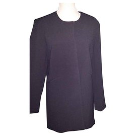 Abrigo Ralph Lauren Negro de Poliéster Talla M