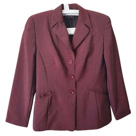 Blazer Escada Rosso in Lana e Seta
