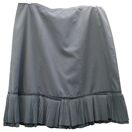 Autre Marque Falda de poliéster azul claro talla 46