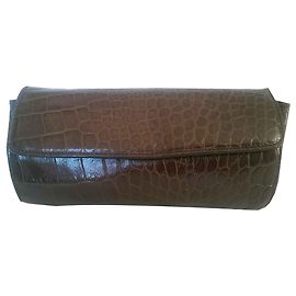 Bolso bandolera o clutch Furla de piel marrón