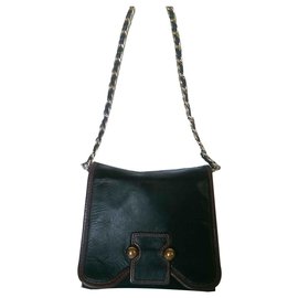botKier Mini Calf Leather Shoulder Bag Brown Black - Autre Marque