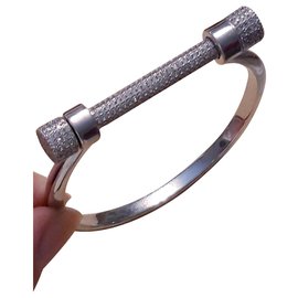 Bracciale Rigido APM Monaco Eiffel Argento 925 e Zirconi Taglia S