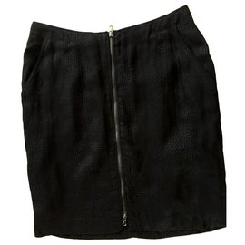 Falda de seda Chattawak negra - Autre Marque