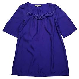 Vestido de seda morado Designers Remix
