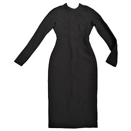Roberto Cavalli Vestido de cachemir negro XS