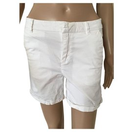Maison Scotch Shorts aus weißer Baumwolle XS