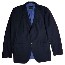 Tommy Hilfiger Striped Navy Blazer