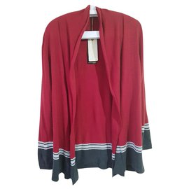 Chaqueta de punto Elena Miró Luisa Viola de lana roja multicolor