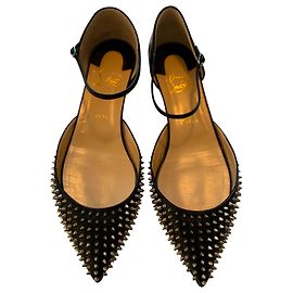 Christian Louboutin Leathe Ballet Flats with spikes