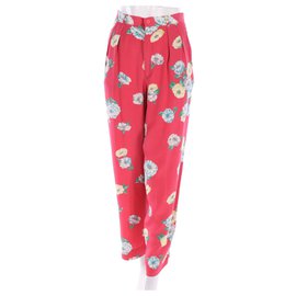 Pantalón de seda con estampado floral Ralph Lauren