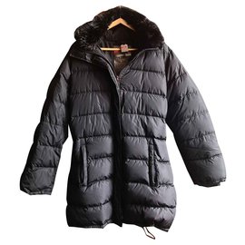 Cappotto trapuntato Prada in nylon nero