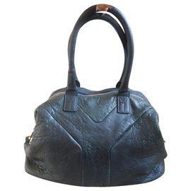 Sac à main Yves Saint Laurent en cuir vert olive