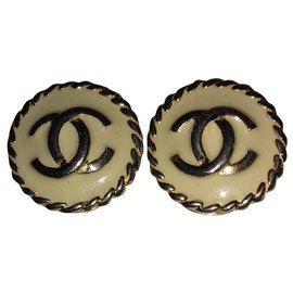 Orecchini Chanel Clip on Metallo Multicolore