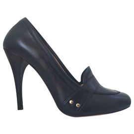 Autre Marque Décolleté Lamarthe Pelle Blu Scuro 39