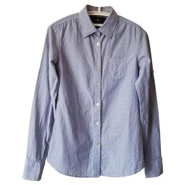 Maison Scotch Hemd aus Baumwolle Blau Mehrfarbig