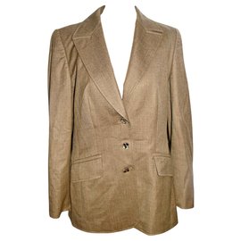 Blazer Escada in lana color caramello
