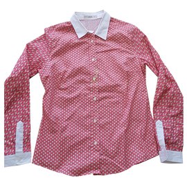 Camicia Etro Rosa e Bianca in Cotone