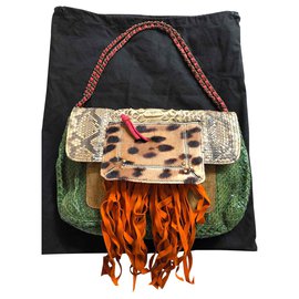 Jerome Dreyfuss Lucien Borsa a mano in pitone e pelle