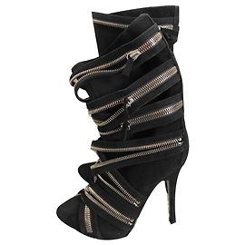 Botas Balmain de gamuza negra Talla 40