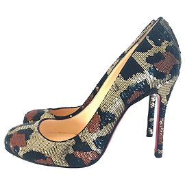 Décolleté Christian Louboutin Fifi Paillettes Leopardate