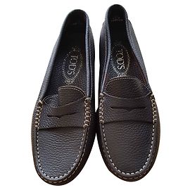 Tod's Tods dunkelbraune Mocassinas