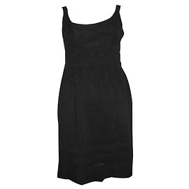 Vestido Temperley London de gasa de seda negra