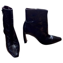 Stivaletti Stéphane Kelian in pelle di agnello nera 39