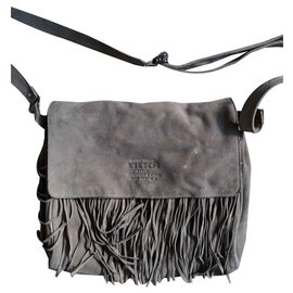 Borsa a tracolla Ikks in pelle beige