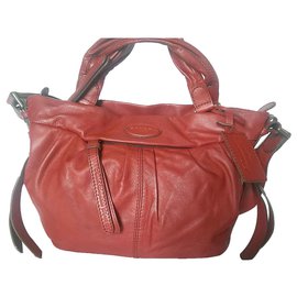 Borsa a mano Lancel Angelina in pelle rossa