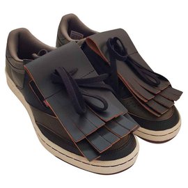 Marni x Reebok Sneaker Grün Leder