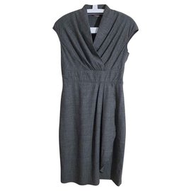 Max Mara Studio Kleid grau Wolle