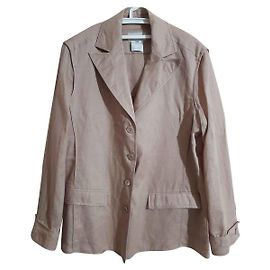 Louis Féraud Leinenblazer Beige XL