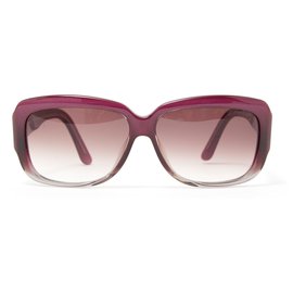 Lunettes de soleil Yves Saint Laurent Carrées Violet Gris