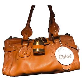 Borsa a mano Chloé Paddington in pelle caramello