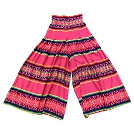 Culotte Escada in seta stampa astratta rosa