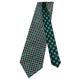 Cravatta Gianni Versace Medusa in seta verde scuro
