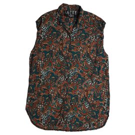 Autre Marque La City Paris Hemd aus Seide und Viskose XL