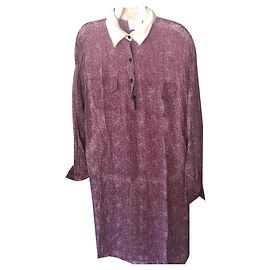 Vestido blusa Laurence Bras vermelho escuro linho