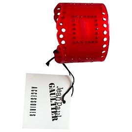 Bracciale Rigido Jean Paul Gaultier Logo Rosa