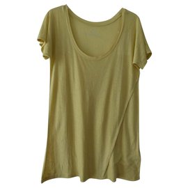 T-shirt Zadig & Voltaire jaune soie et modal