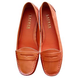 Ralph Lauren Mocassini in pelle arancione taglia 7